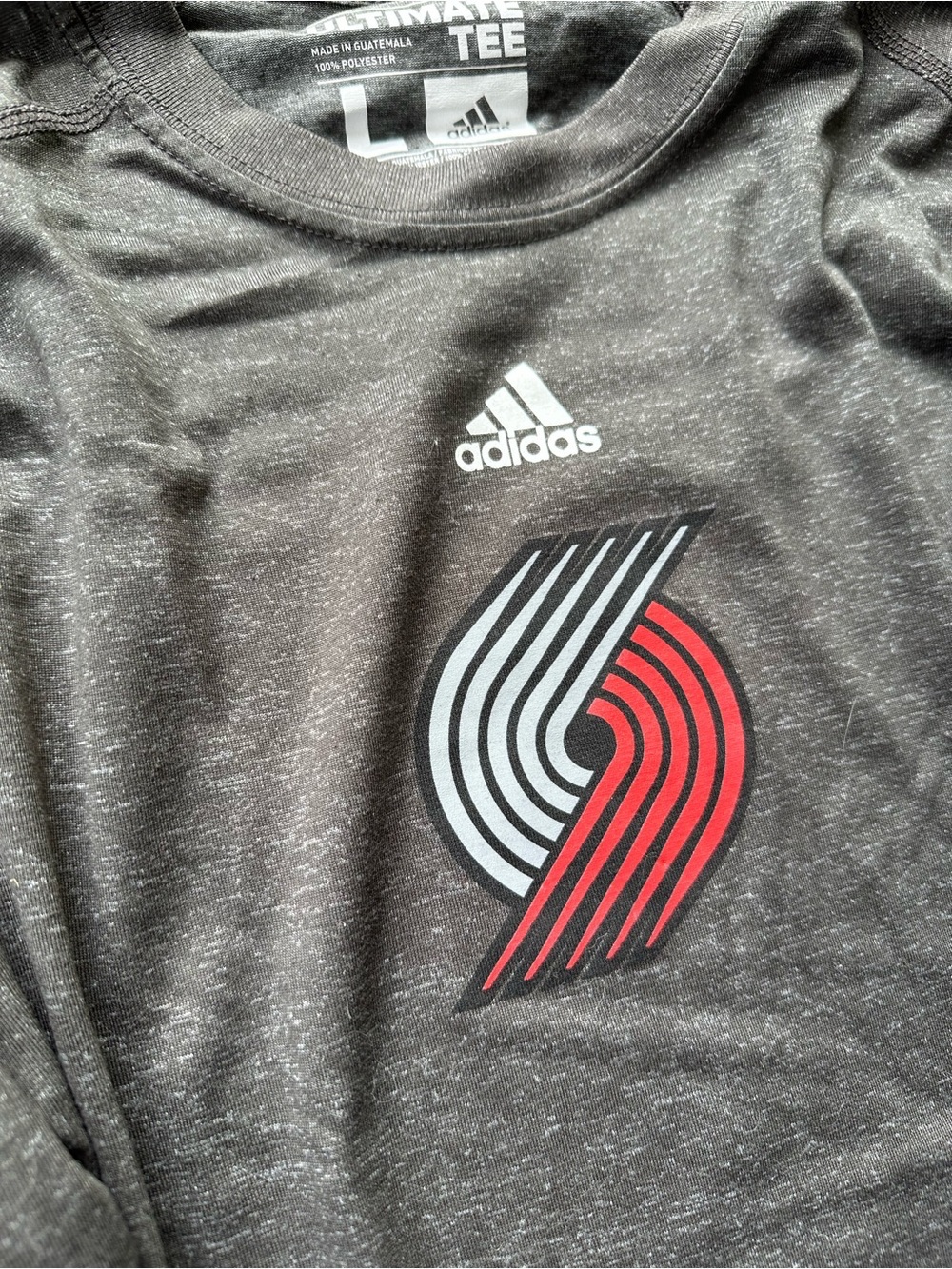 Adidas Portland Trail Blazers Ultimate Long Sleeve Tee - Picture 4 of 5